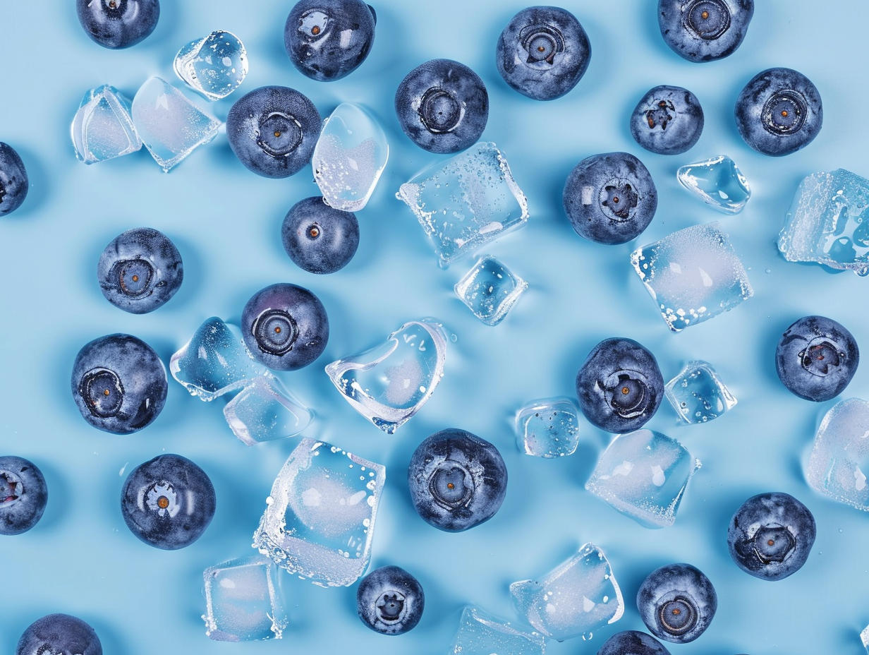 NVME Supplements NVME Supplements Shot From Above Blueberries And Ice Solid Blue Ba 3c3ac289 A048 4645 9f8d 5d534ecd6bc2