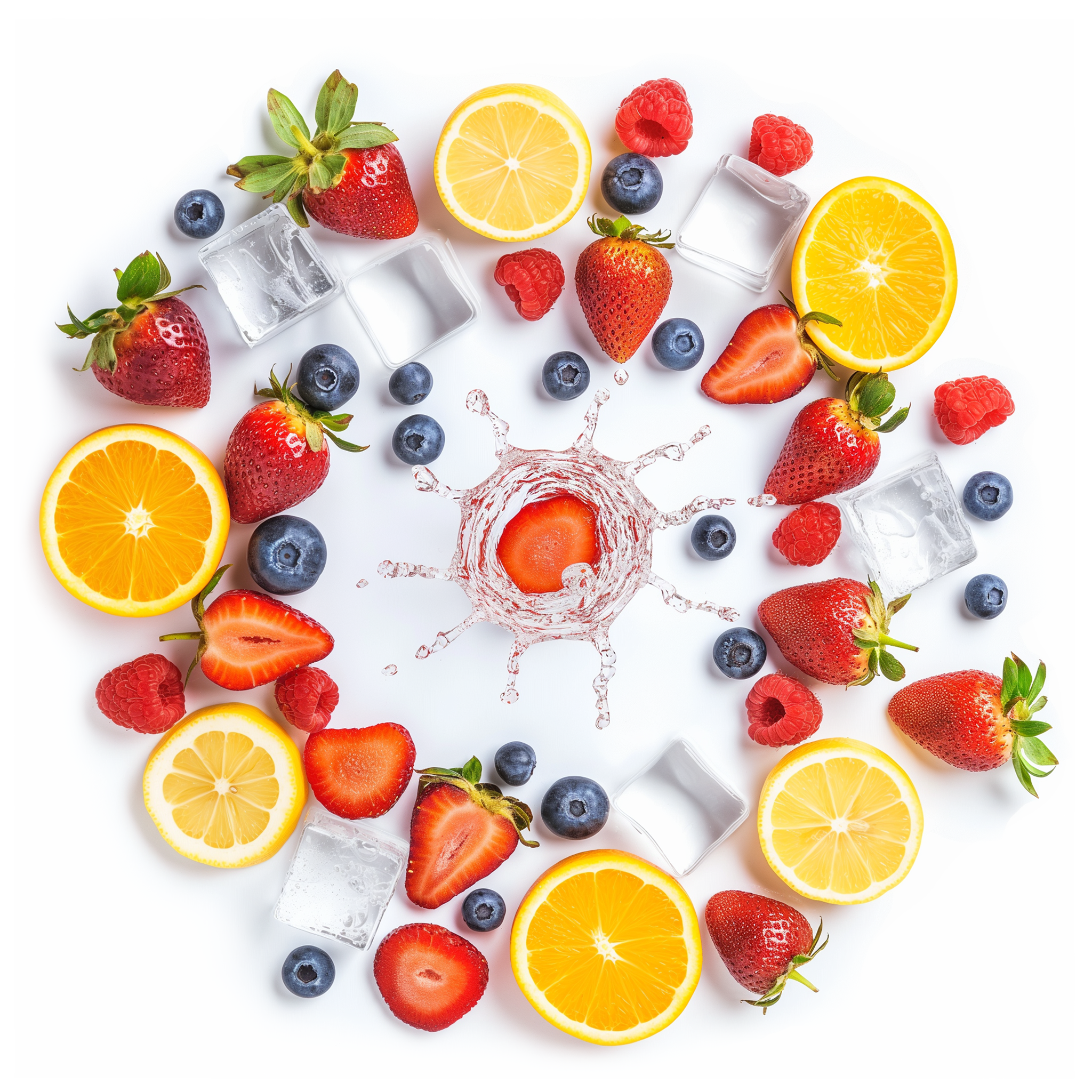 NVME Supplements NVME Supplements Shot From Above Of Strawberries Oranges Raspberri